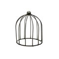 Rustic Arrow Mini Wrought Iron Topiary Bird Cage Design for Decor 11847